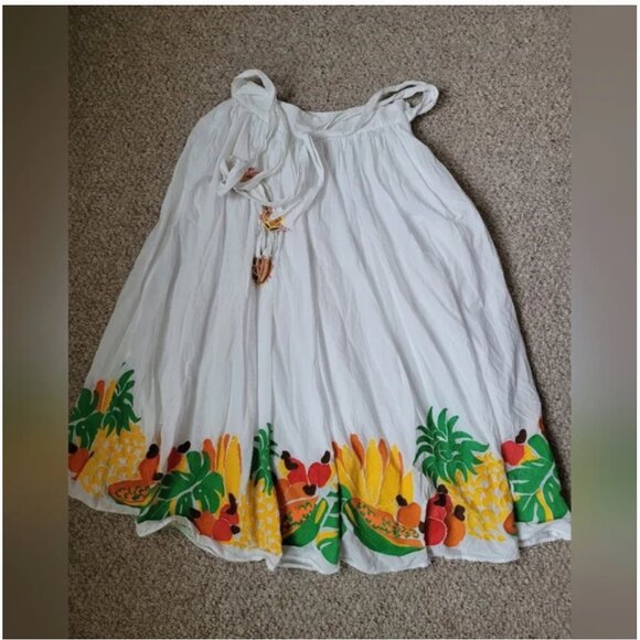 Farm Rio Maxi Embroidered White Skirt size M - Picture 5 of 8